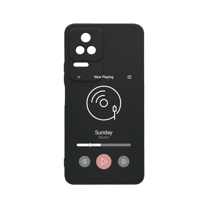 BestCase Slim Silicon 0.8MM telefontok, Xiaomi Poco F4, Music Player, Kamera védő, c-B 973