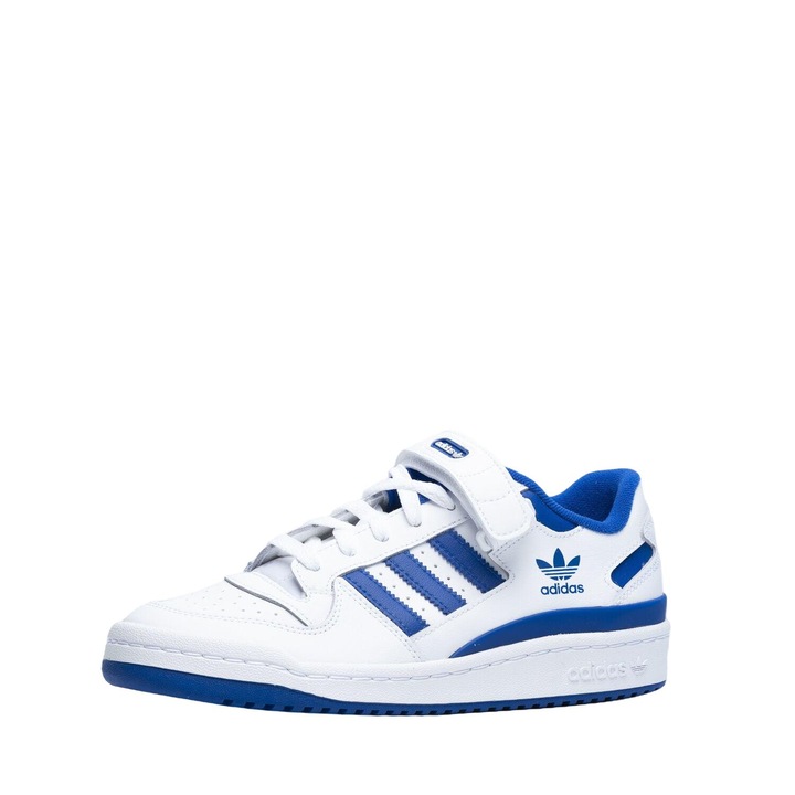 Детски спортни обувки, Маратонки, Велкро/Връзки, Бял/Син, 38