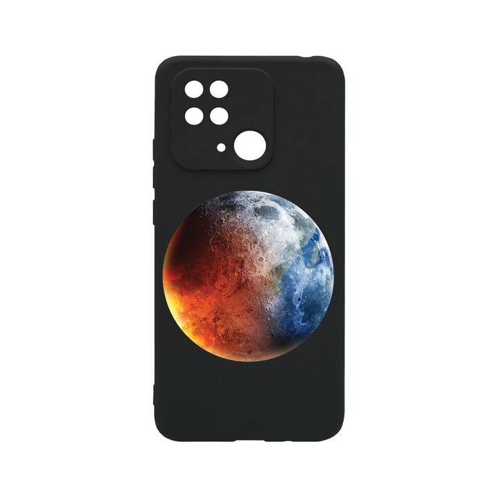 BestCase Slim Silicon 0.8MM telefontok, Xiaomi Redmi 10C, Earth, Kamera védő, c-B 948