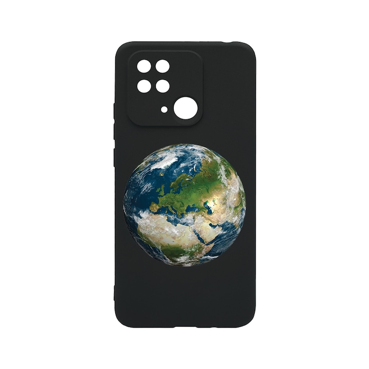 BestCase Slim Silicon 0.8MM telefontok, Xiaomi Redmi 10C, Earth, Kamera védő, c-B 946