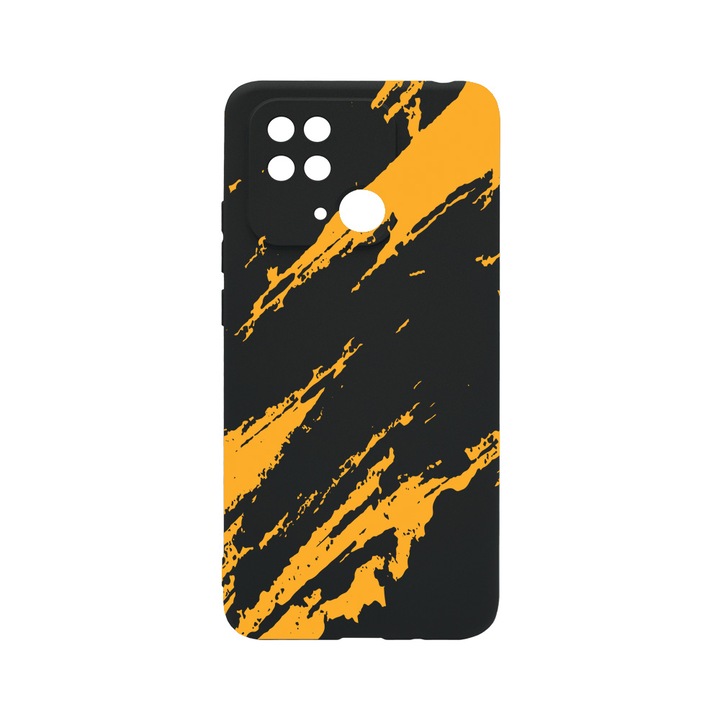 BestCase Slim Silicon 0.8MM telefontok, Xiaomi Redmi 10C, Golden Stripes, Kamera védő, c-B 1054