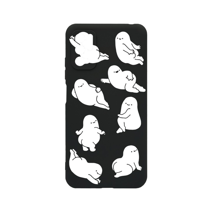 Husa BestCase® Slim SIlicon 0.8MM, Compatibila Cu Xiaomi Redmi Note 10 5G, Oversize Pattern, Rezistenta la uzura, Protectie Camera, c-B 1044