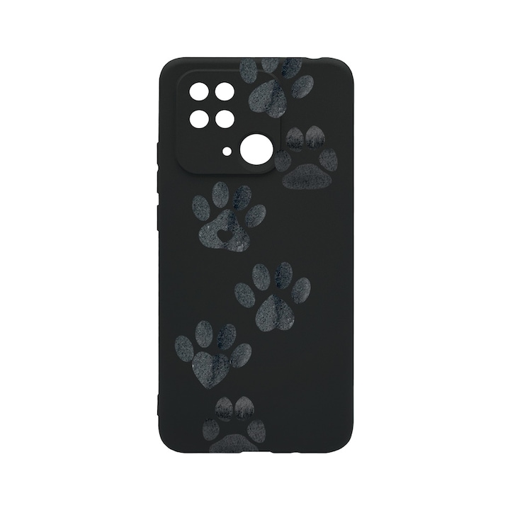 BestCase Slim Silicon 0.8MM telefontok, Xiaomi Redmi 10C, Dog Paw, Kamera védő, c-B 1013
