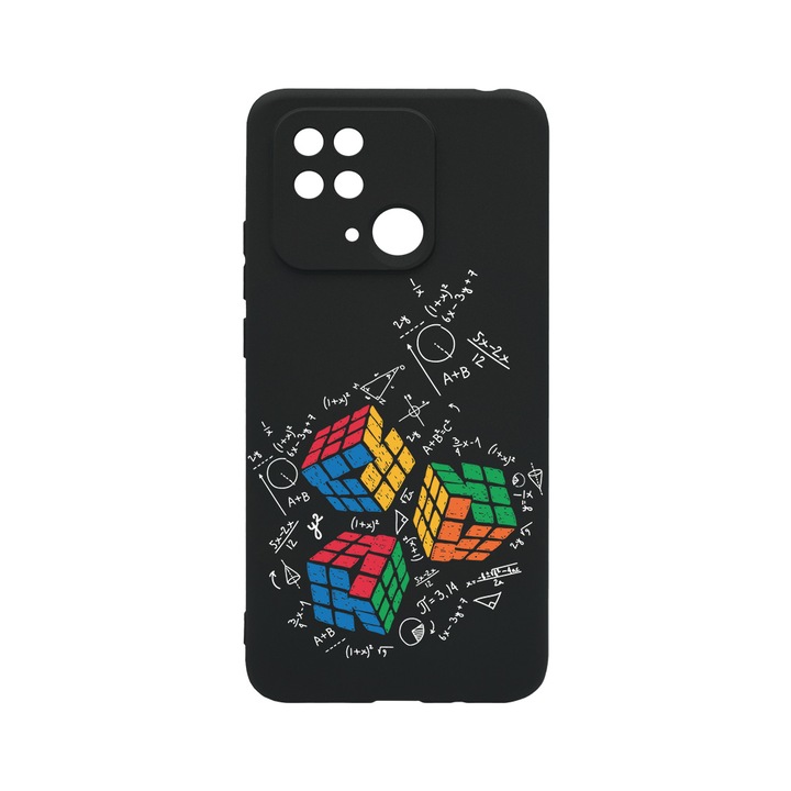 BestCase Slim Silicon 0.8MM telefontok, Xiaomi Redmi 10C, Rubik Cube, Kamera védő, c-B 994