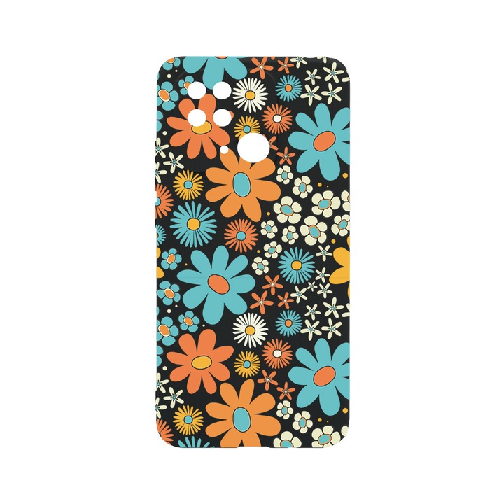 BestCase Slim Silicon 0.8MM telefontok, Xiaomi Redmi 10C, Spring Flowers, Kamera védő, c-B 967