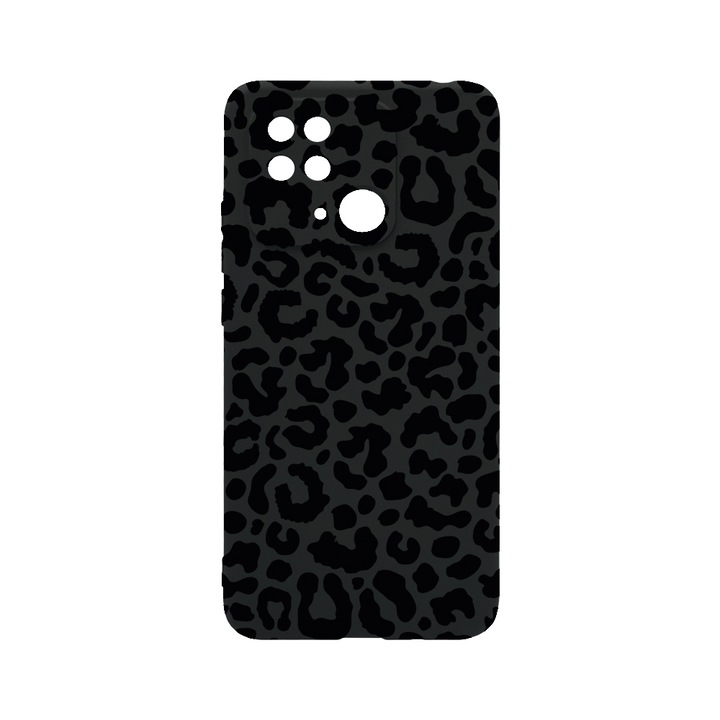 BestCase Slim Silicon 0.8MM telefontok, Xiaomi Redmi 10C, Leopard, Kamera védő, c-B 1057