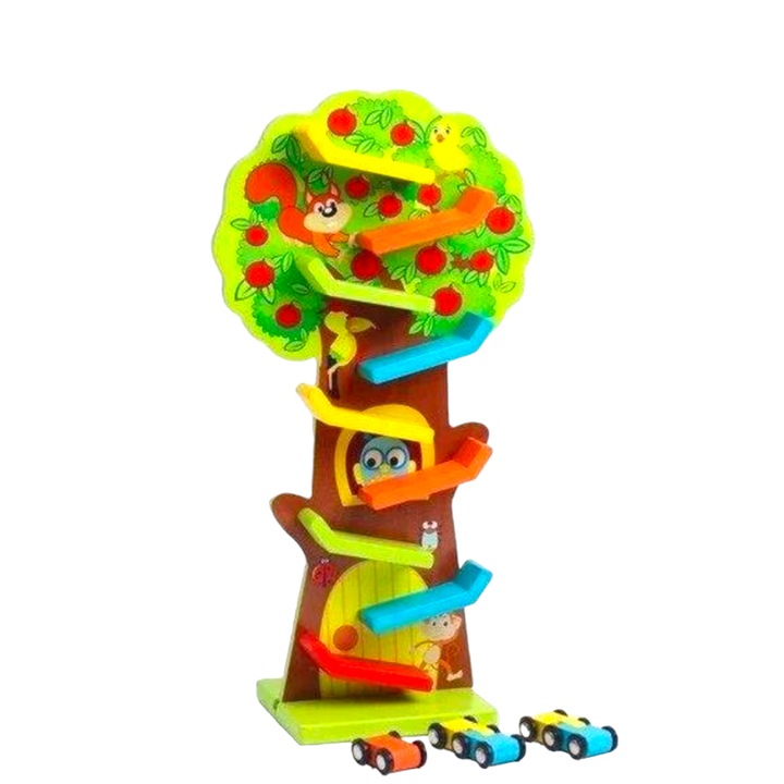 Circuit cu 9 Piste si 3 masinute – Copacelul vesel