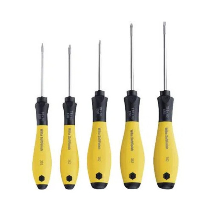 ESD Torx csavarhúzó készlet, 5 részes Wiha 362SF (27253)