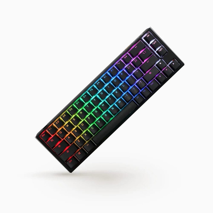 Tastatura mecanica cu fir Ducky One 3 SF RGB cu comutatoare MX Black, aspect maghiar, negru