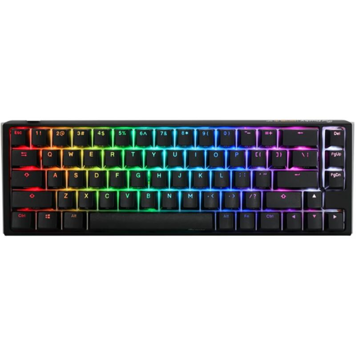 Клавиатура Ducky ONE 3 SF MX Silent Red RGB Premium ABS Hungarian (HU) Black (DKON2167ST-SHUALCLAWSC1)