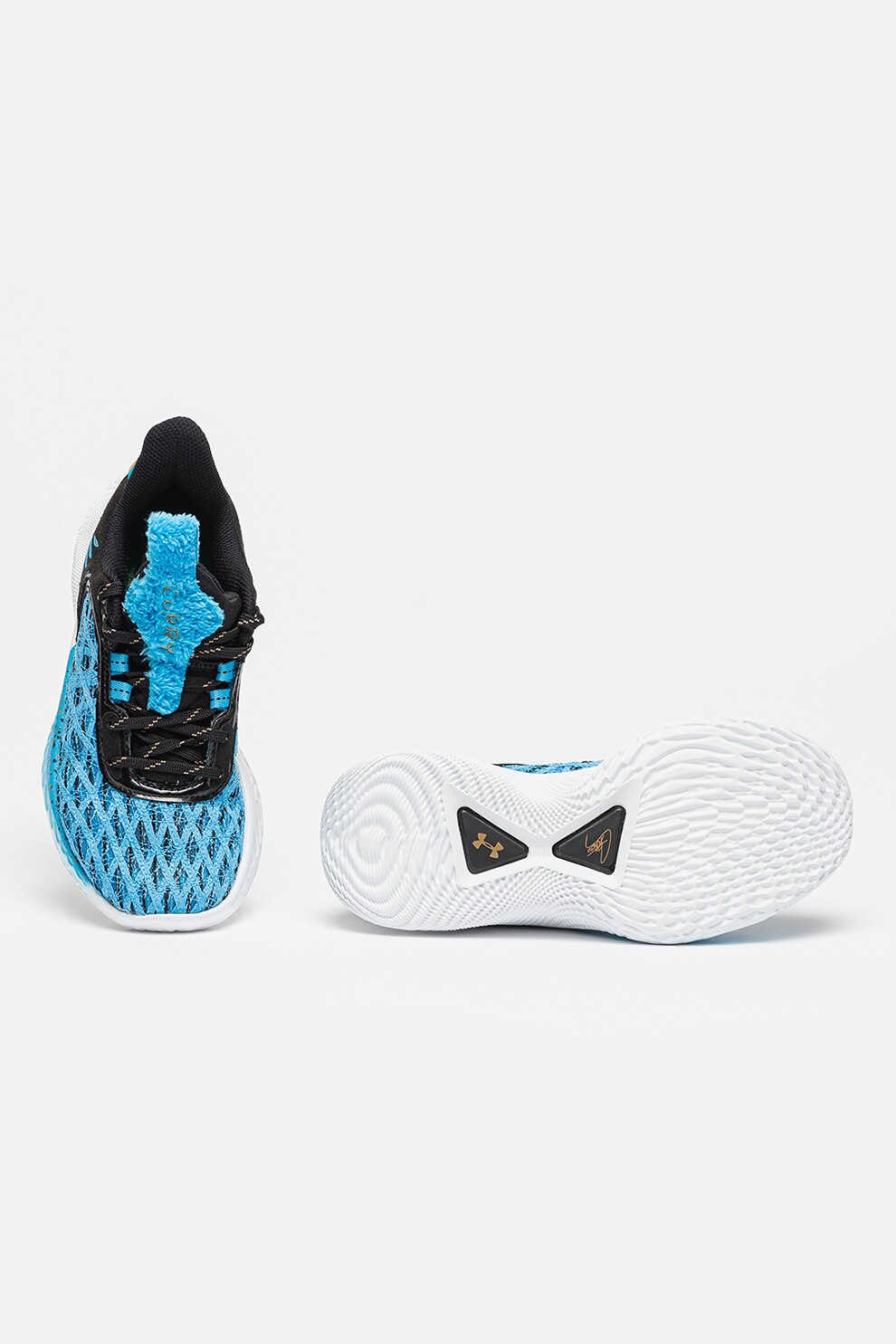 Under Armour, Pantofi pentru baschet Curry Flow 9, Albastru, 35.5
