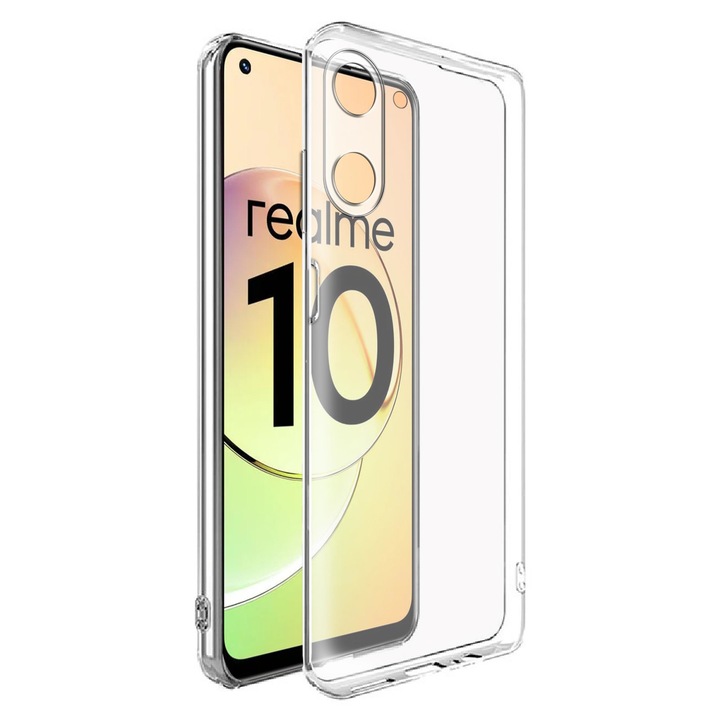 Husa telefon, Tokgalaxis, pentru Realme 10 - din silicon transparenta
