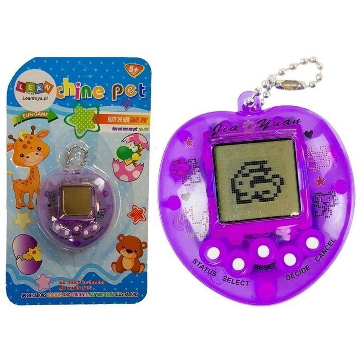 Tamagotchi Violet elektronikus játék rövid lánccal 4009