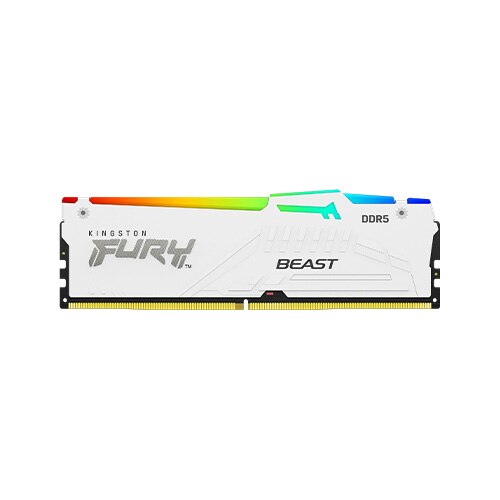 Memorie Kingston FURY Beast White RGB 32GB(2x16GB) DDR5, EXPO
