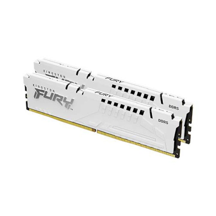 Memorie Kingston FURY Beast White 32GB(2x16GB) DDR5, 5600MT/s, CL40