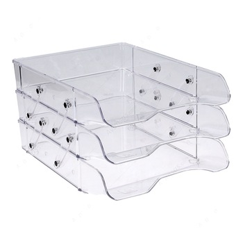 Set 3 tavite documente, ARK, 2083, culisante, transparente cristal Set 3 tavite documente, ARK, 2083, culisante, transparente cristal