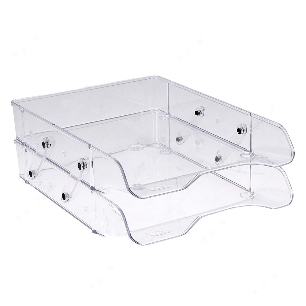 Set 2 tavite documente, ARK, 2082, culisante, transparente cristal