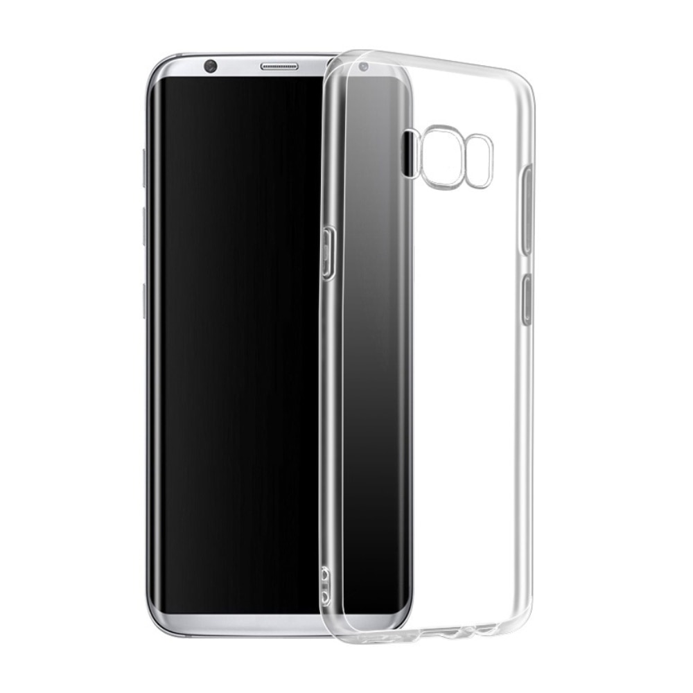Husa din silicon EuroCELL pentru Samsung Galaxy S8, alb transparent