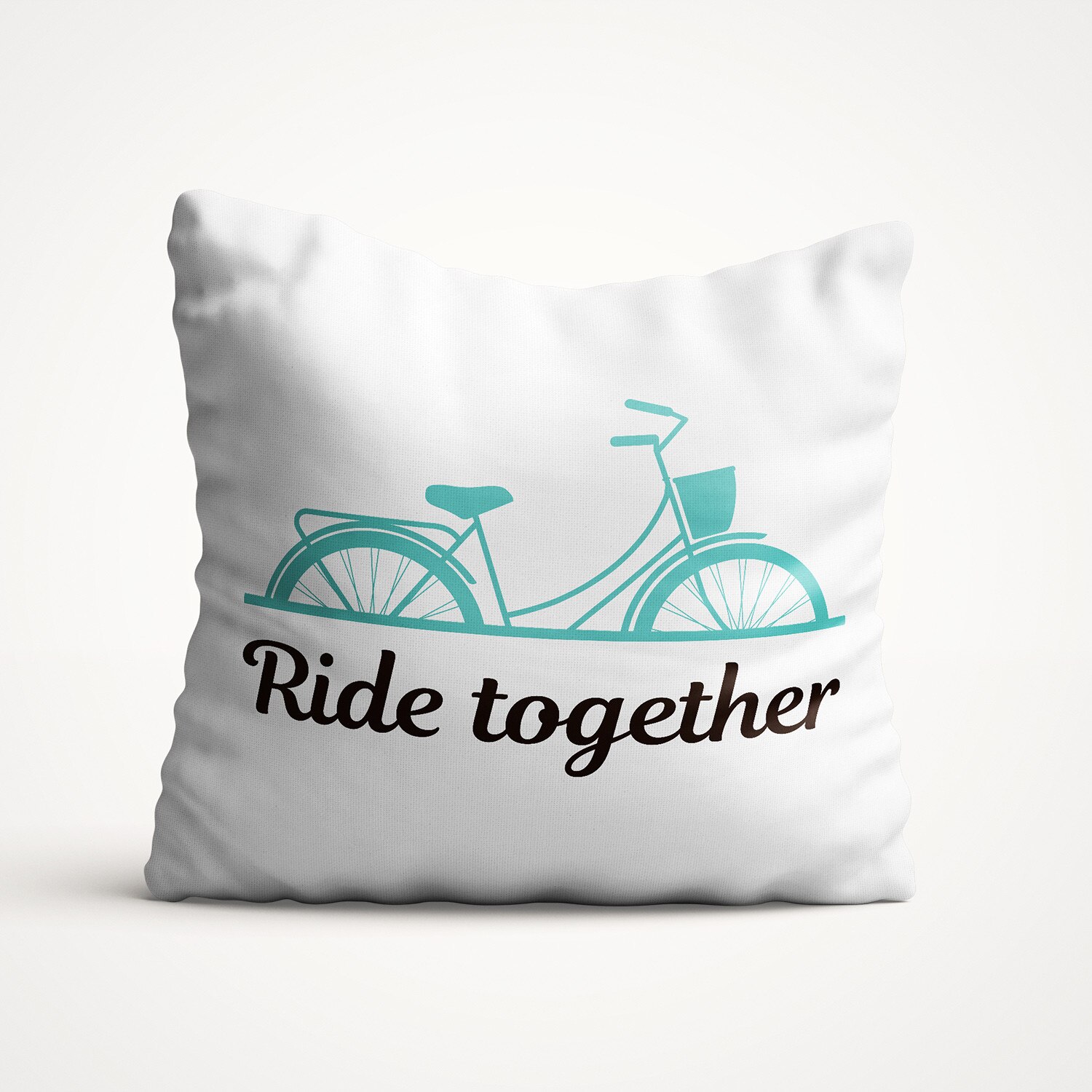 Perna decorativa cu mesaj, Felicis, Ride together.
