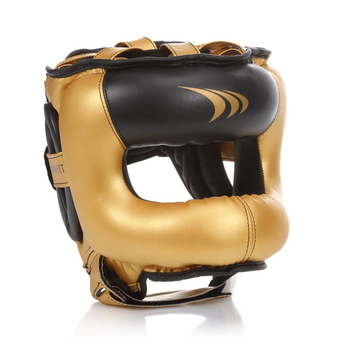 Casca de box YakimaSport PRO cu protectie pentru nas, piele PU, marimi S/M 53-58 cm si L/XL 59-64 cm