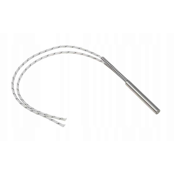 Cartus incalzitor, Rezistenta, 316SUS, Putere: 200W, Tensiune de alimentare: 230VAC, Material: otel inoxidabil, Temperatura de functionare: max. 500C, 60 mm x 8 mm, Argint