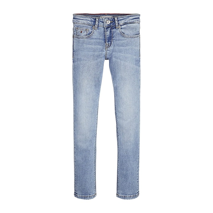 Pantaloni pentru copii, Tommy Hilfiger, Nora, Skinny, Albastru, Marimea 122 cm