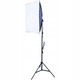 Set 2 Lampi Foto Softbox Cu Trepied Si Bec Cu Telecomanda, GearPro, 105W, 50 x 70 cm, Inaltime 200 cm, Negru