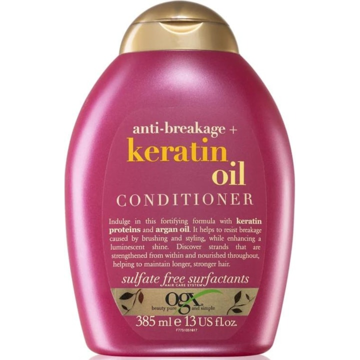 Hajkondicionáló, OGX, Keratin/Argán olaj, 385 ml