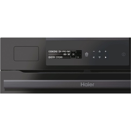 Cuptor incorporabil Haier HWO60SM5S5BH, Electric, 70 l, Autocuratare catalitica, Interfata I-MESSAGE TAD STEAM, WiFi + Bluetooth, Sonda temperatura cu fir, Softclose, Clasa A+, Negru