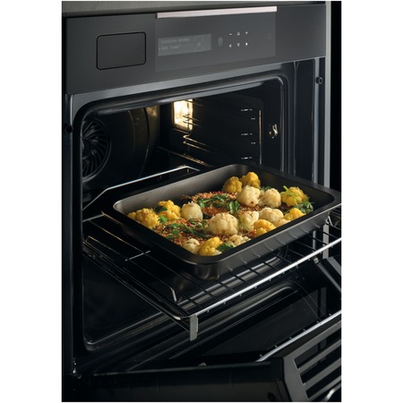 Cuptor incorporabil Haier HWO60SM5S5BH, Electric, 70 l, Autocuratare catalitica, Interfata I-MESSAGE TAD STEAM, WiFi + Bluetooth, Sonda temperatura cu fir, Softclose, Clasa A+, Negru