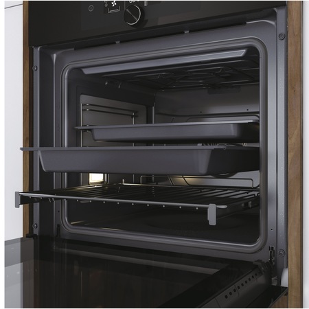 Cuptor incorporabil Haier HWO60SM5F5BH, Electric, 70 l, Autocuratare catalitica, Interfata I-Turn, Wi-Fi + Bluetooth, Softclose, Clasa A+, Negru