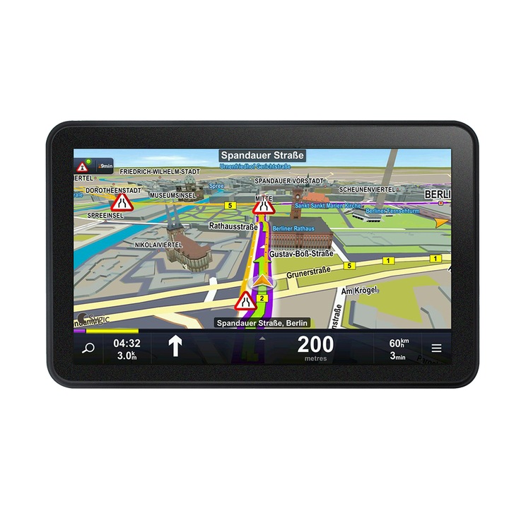 WayteQ x995 MAX GPS navigáció, 7" kijelző, Android + Sygic 3D Európa térkép