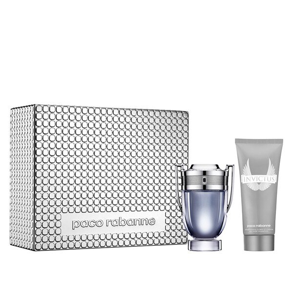 Set Paco Rabanne, Invictus, Barbati: Apa de Toaleta, 100 ml + Gel de dus, 100 ml