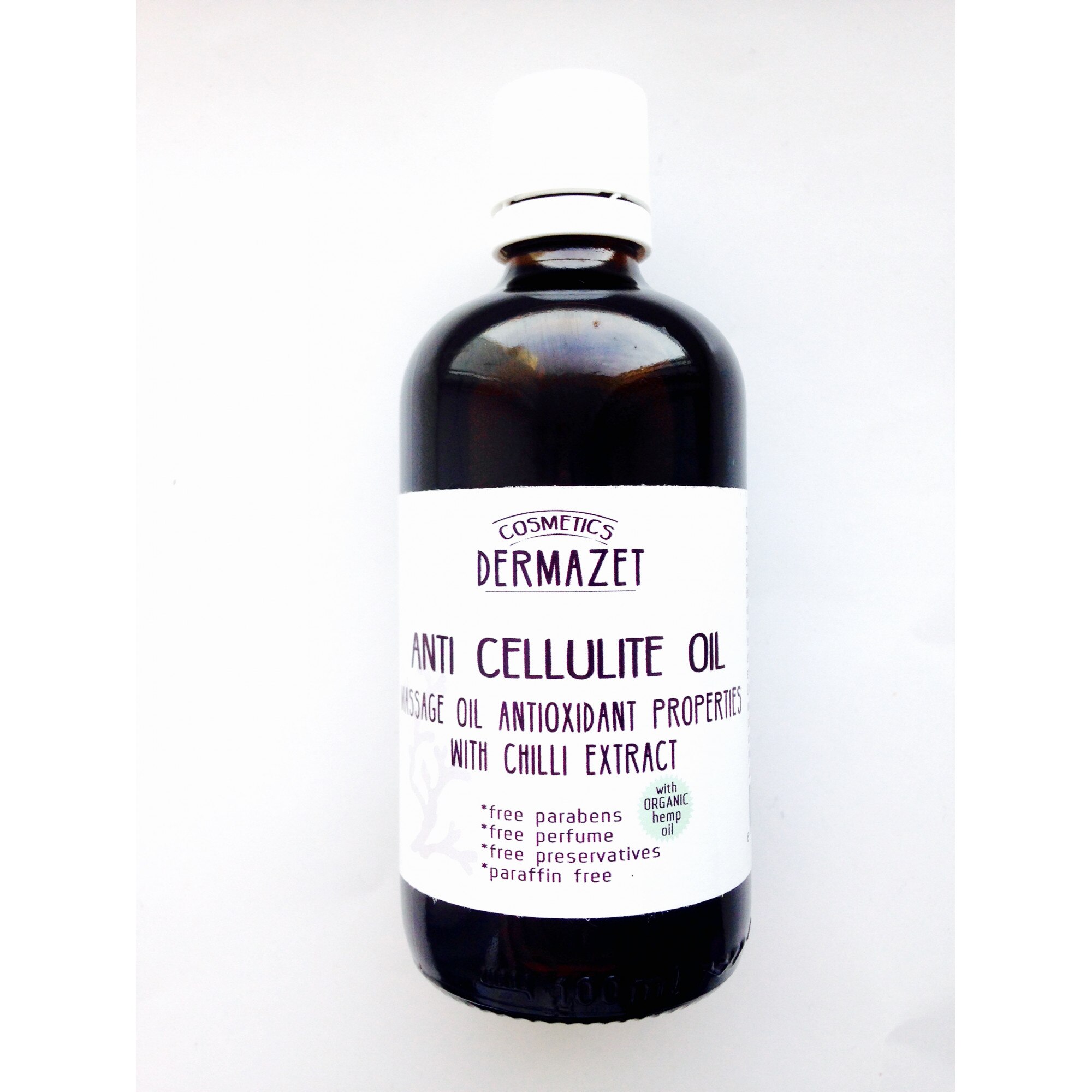 Ulei Anticelulitic cu Chilli si Canepa Organica 100ml Dermazet