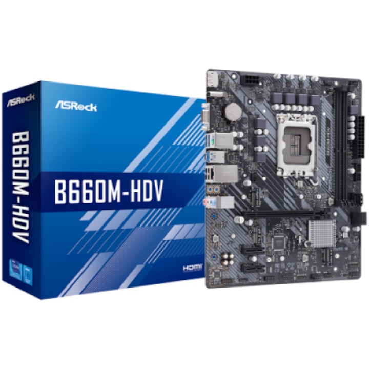 Дънна платка за компютър ASROCK B660M HDV SS30557