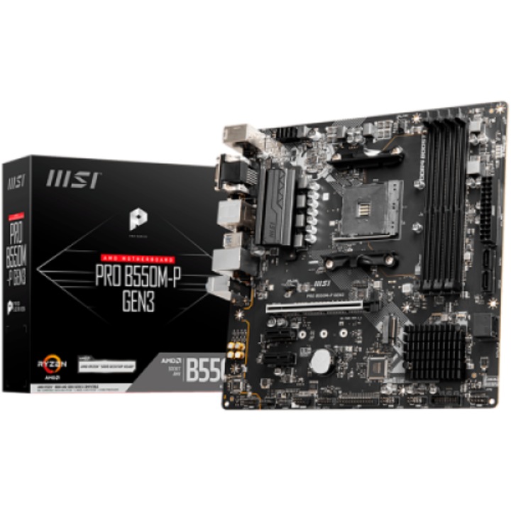 Дънна платка за компютър MSI PRO B550M-P GEN3 SS30559