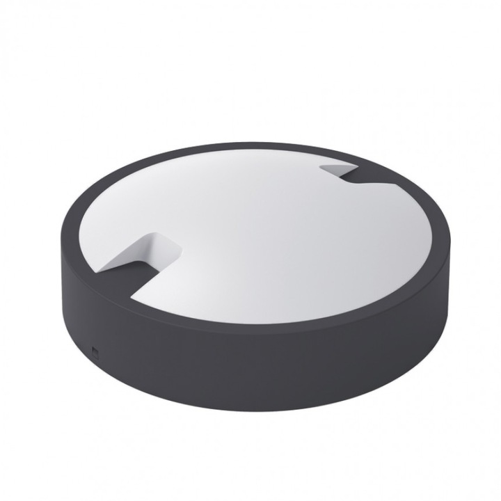 LED mennyezeti lámpa Lightex LARY, 18W, 220V, 4000K, 1566lm, IP65 220x65mm, fekete