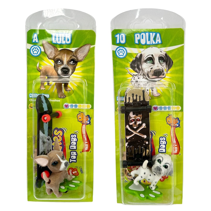 Set de joaca, Chippo ,Puppy Street Skaters, Pachet de 2, Multicolor