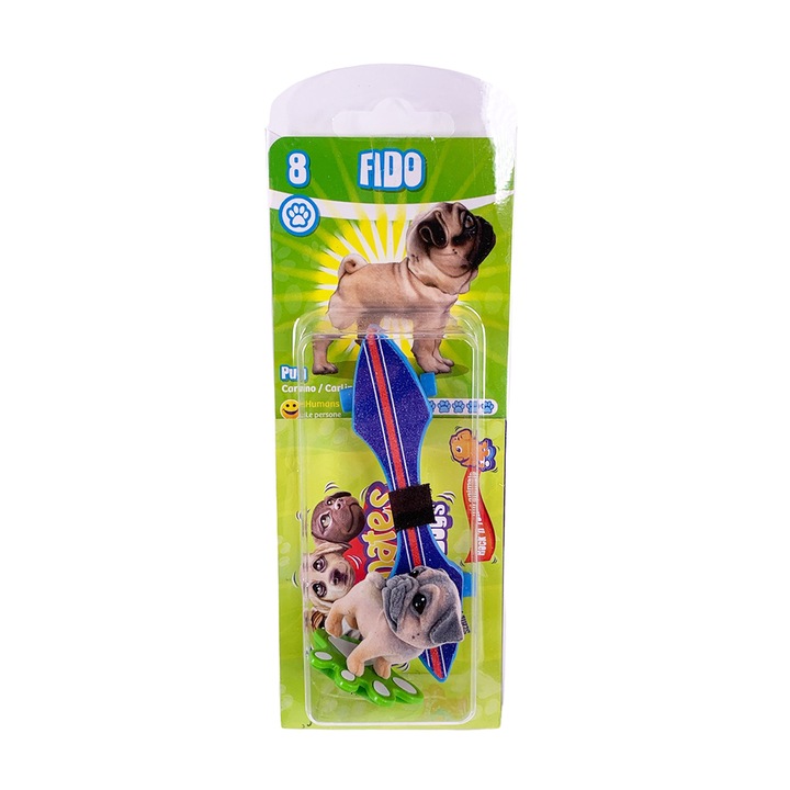 Игрален комплект Chippo Puppy Street Skaters 023007, Кученца Скейтъри-Пъпи Стрийт Скейт, Едно кученце и един скейт