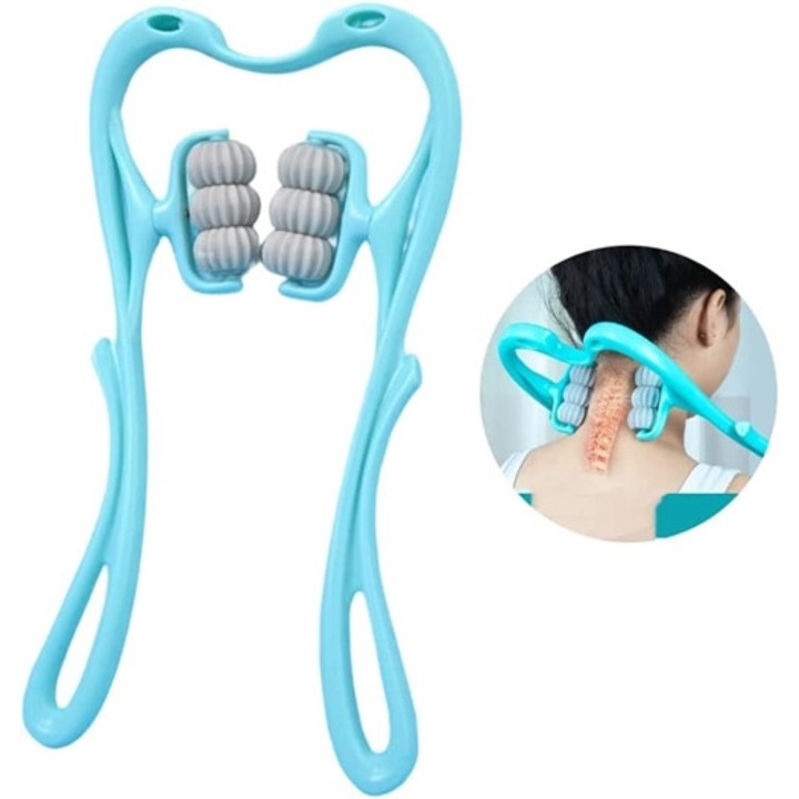 Kézi nyakmasszírozó Digital One SP00776, Roller, Könnyen használható és szállítható, Könnyű, Praktikus és kényelmes