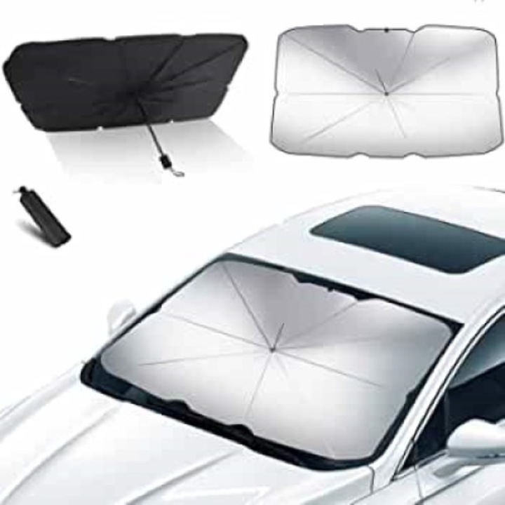 Autós napernyő Digital One SP00778, Esernyő, Autós napernyő, A szélvédő vagy a csomagtartó belsejébe