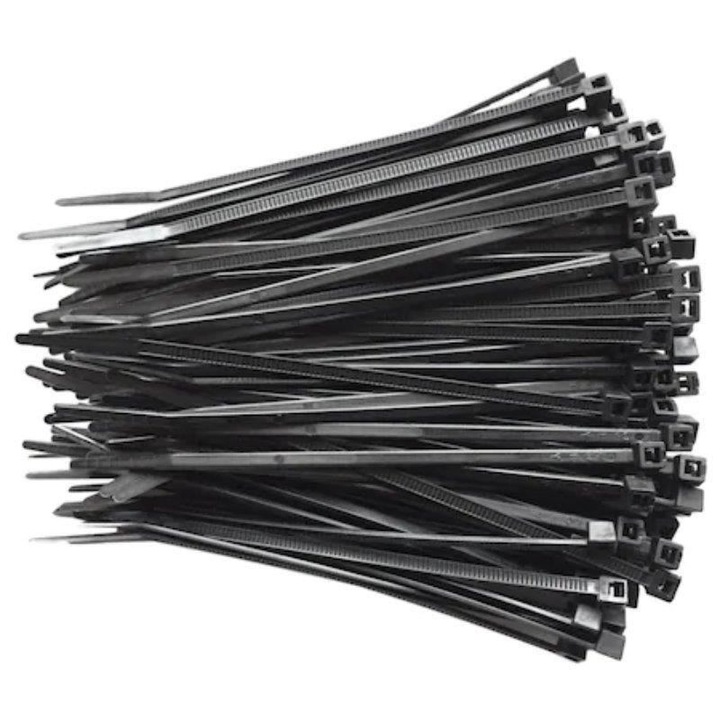 Set 100 coliere plastic 500x4.8mm negre, la punga, 42183 CarCo