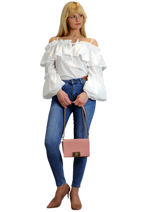 Bluza, Maurola, Poliester, Alb, One Size