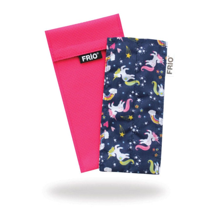 Portofel frigorific Frio Duo roz unicorn, pentru pastrarea insulinei, capacitate 2 stilouri