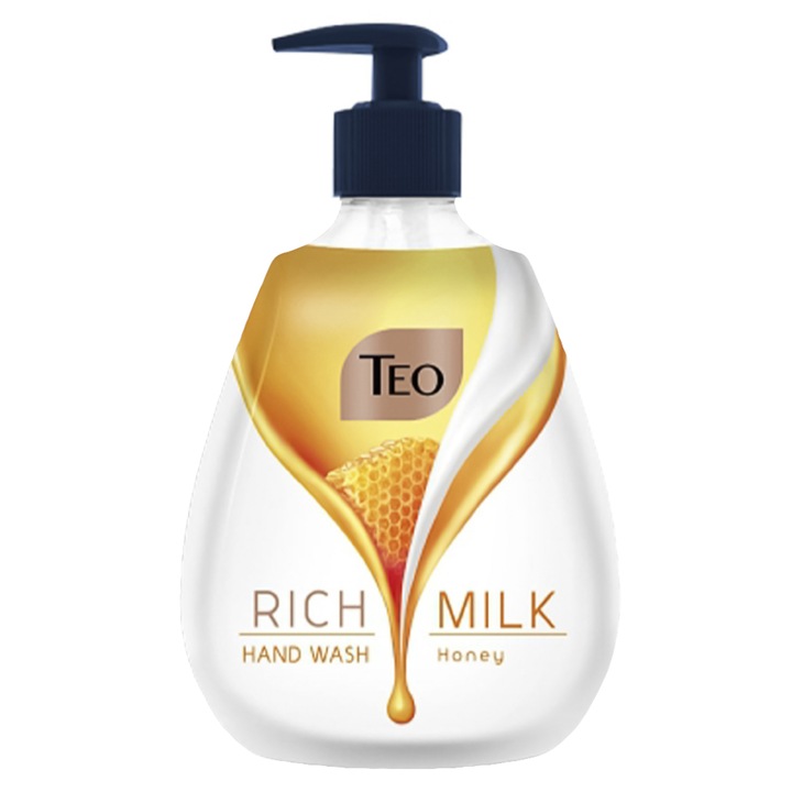 Комплект от 4 бр Teo Rich Milk Honey течен сапун, 400 мл