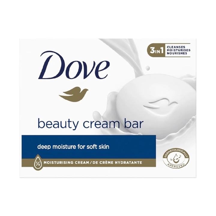 Крем сапун Dove, За чувствителна кожа, 90 гр, Комплект от 8 бр