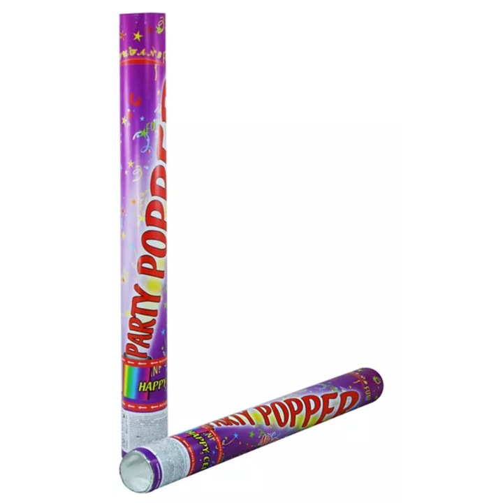 Tun confetti colorate, 30cm