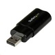 Звукова карта StarTech.com 2.0 USB черна (ICUSBAUDIOB) (ICUSBAUDIOB)