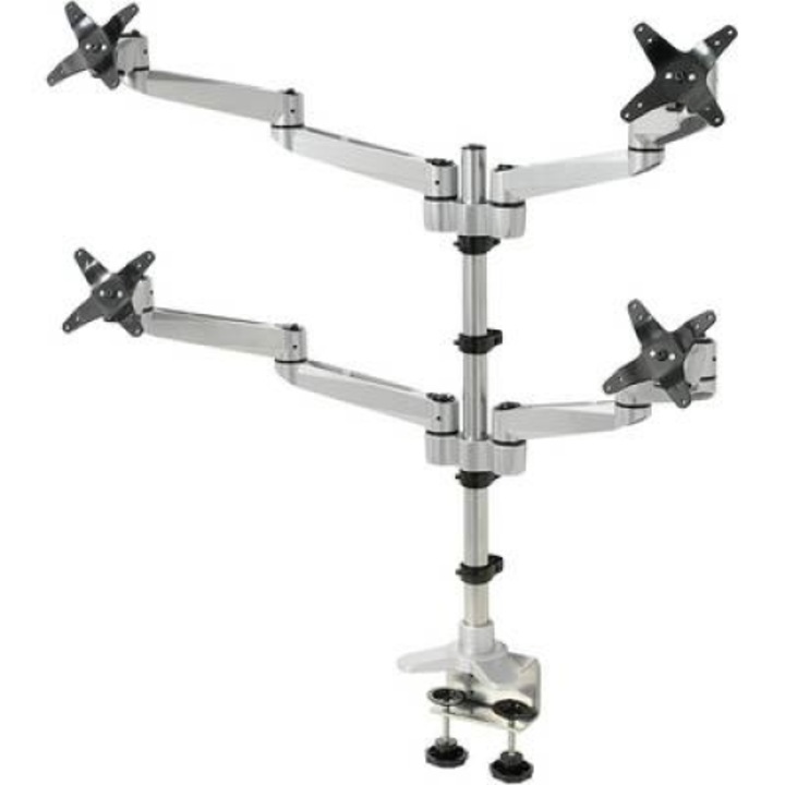 SpeaKa Professional SuperSwivel 4 részes monitor tartó, asztalra szerelhető gáznyomásos technikával, Grommet- és C csíptetővel (SP-1624824)