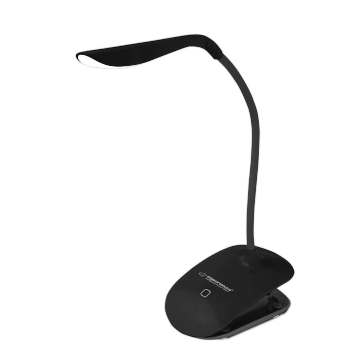 Esperanza ELD104K DENEB USB 5500K fekete asztali LED lámpa